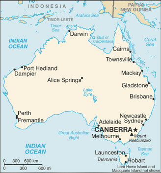 Australia map