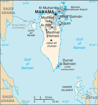 Bahrain map