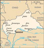 Map of Central African Republic