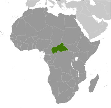 Central African Republic location