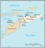 Map of East Timor