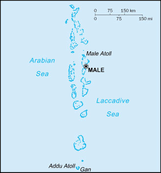 Maldives map