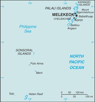 Palau map