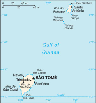 Sao Tome and Principe map