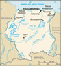 Map of Suriname