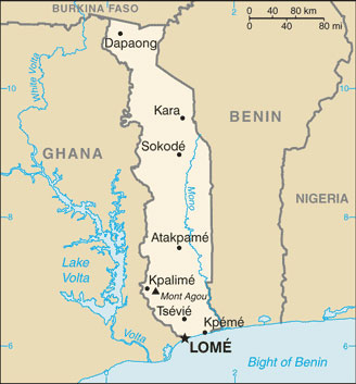 Togo map