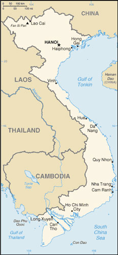 Vietnam map