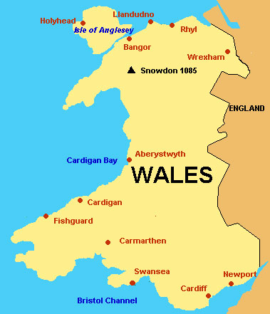 Wales map